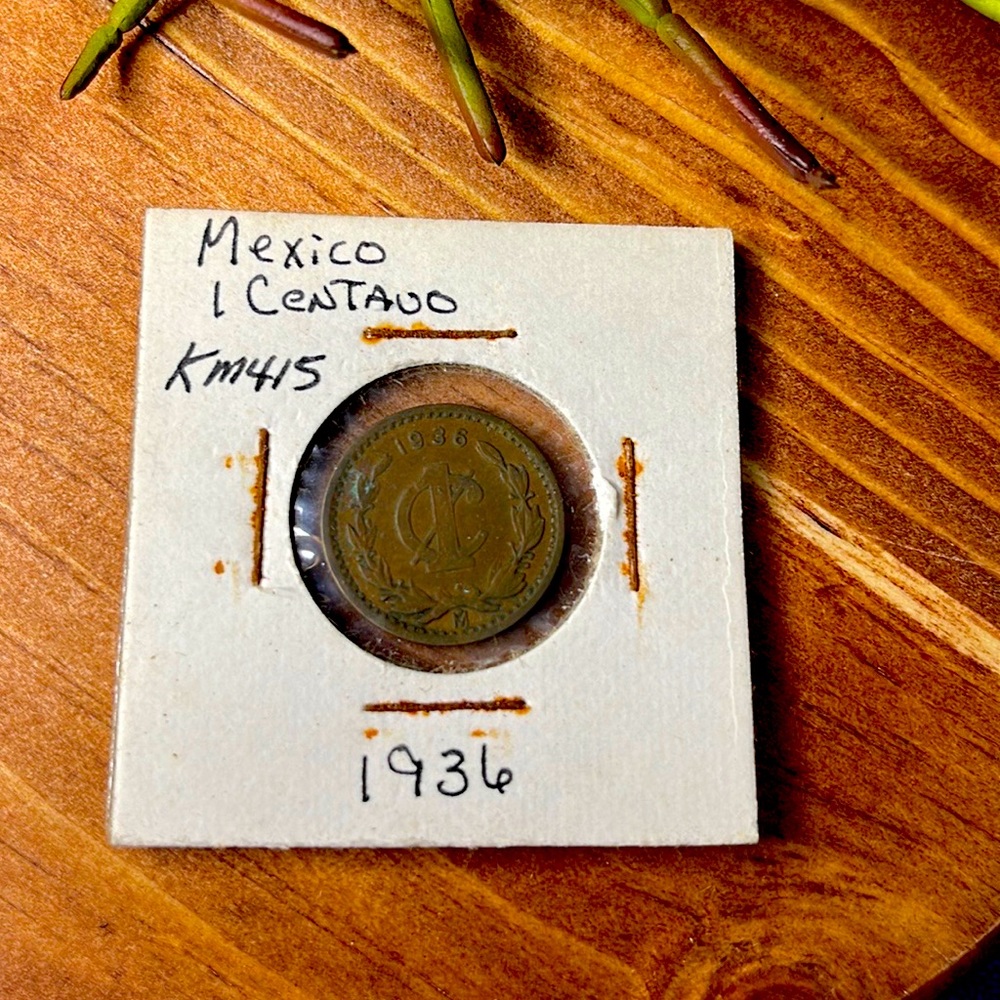 1936 Mexico 1 Centavo AU KM 415 (M741).